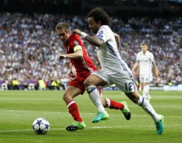 Lahm y Marcelo.