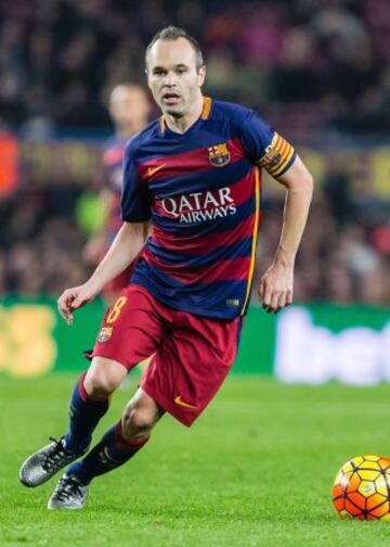 Andrés Iniesta, volante de Barcelona, está valorizado en 35 millones de euros.