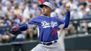 El lanzador mexicano de 19 años de edad, estuvo por espacio de cuatro entradas en la victoria de los Dodgers 6-3 ante Nationals