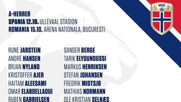 Odegaard lidera la potente lista de Noruega frente a España