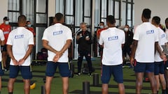 Primer entrenamiento de Reinaldo Rueda al frente de la Selecci&oacute;n Colombia.