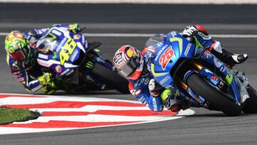 Viñales delante de Rossi en Sepang.