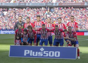 Once inicial del Atlético de Madrid