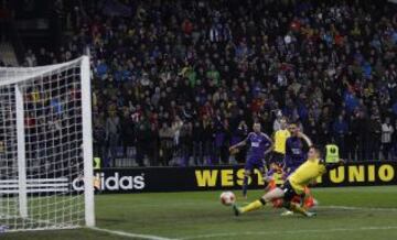 Maribor-Sevilla. Gol de Gameiro. 1-1.