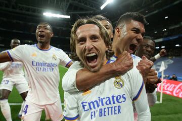 2-1. Luka Modric celebra el segundo gol.