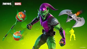 Arte oficial del skin Duende Verde en Fortnite