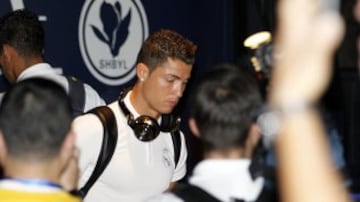 Cristiano Ronaldo a su llegada a Shanghái.