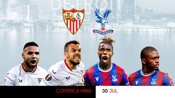 El Sevilla jugará contra el Crystal Palace en Detroit el 30 de julio