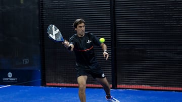 Raúl, en un reciente evento de pádel.