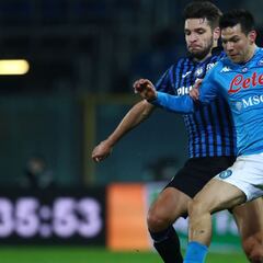 'Chucky' Lozano anota, pero no evita la eliminación del Napoli ante Atalanta