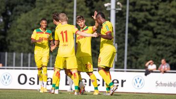 Jhon C&oacute;rdoba marca con Colonia ante Uni&oacute;n Berl&iacute;n en amistoso de pretemporada.