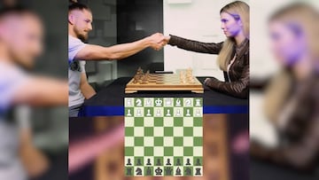 Radu Dragusin, defensa del Tottenham, se enfrentó a Anna Cramling y logró aguantar un sorprendente tiempo en el tablero ante la maestra.