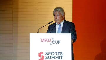 Enrique Cerezo durante el acto de presentación de la MADCUP 2026.