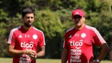 Ramón Díaz preparó el amistoso contra Chile en Ezeiza, Argentina.
