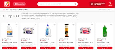 Puede adquirirlos por internet: D1 dice cuáles son sus 100 productos más vendidos