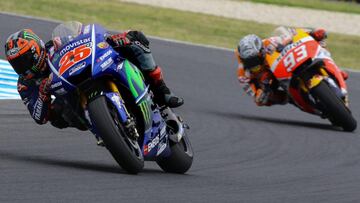 Maverick domina en Australia pero el ritmo es de Márquez