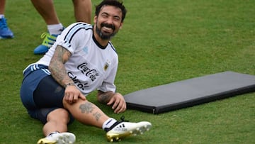 Lavezzi, con Argentina.