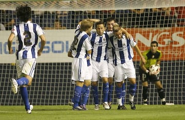 Tamudo en su etapa como jugador de la Real Sociedad.