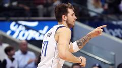 Luka Doncic, durante el partido contra Golden State Warriors.