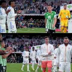 Hubo doble pasillo: primero al Betis, luego al Real Madrid