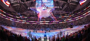 El hockey hielo se entrega a las barras y las estrellas