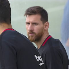 Messi no se entrena a dos días del Atlético-Barcelona