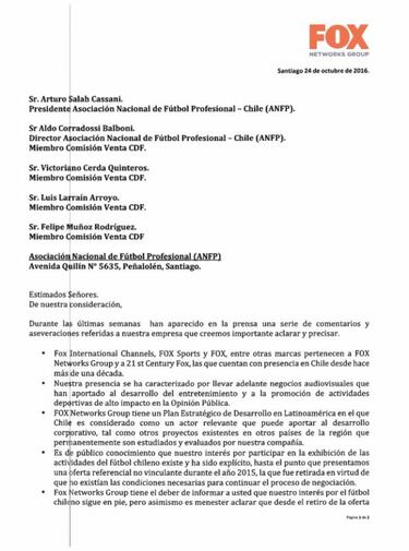 Fox echa pie atrás y niega haber presentado oferta por CDF