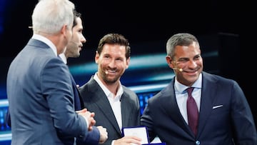 Lionel Messi, capitán de Inter Miami, asistió al America Business Forum y el alcalde de Miami, Francis Suárez, le otorgó las llaves de la ciudad.