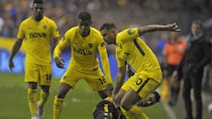 Wilmar Barrios de titular con Cardona y Fabra en Boca Juniors.