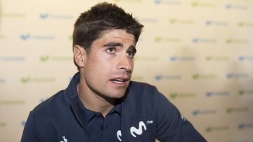 Mikel Landa, durante la presentaci&oacute;n del Movistar Team para la temporada 2019.
 