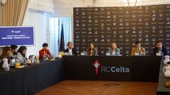 Primera rueda de prensa con Marian Mouriño como Presidenta del Club en A Sede de Vigo.