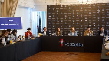 Primera rueda de prensa con Marian Mouriño como Presidenta del Club en A Sede de Vigo.