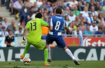 Gol 1-1 de Stuani tras fallo de Keylor Navas.