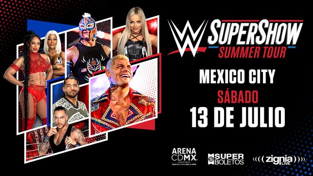 Cartel completo para WWE Super Show Summer Tour CDMX