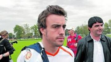 <b>CAUTELOSO. </b>Alonso es realista y sabe que luchar por el triunfo en Australia será complicado.