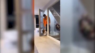 La peor parte de ser futbolista: el tierno video de Bruno Fernandes con su hija