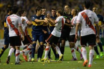 Boca Juniors igualó en la Bombonera ante River Plate 0-0 en la semifinal de ida de la Copa Sudamericana. 