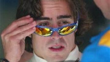 <b>POSITIVO</B>. Alonso mira el podio en Italia y se muestra muy optimista.