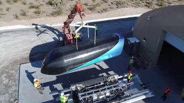 El Hyperloop bate su r¨¦cord de velocidad con 320 km/h en su ¨²ltima prueba
