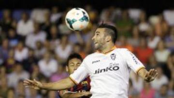 Rami, durante un partido con el Valencia.