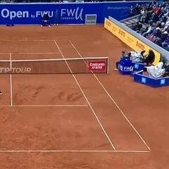 El notable último punto que le dio el triunfo a Cristian Garin