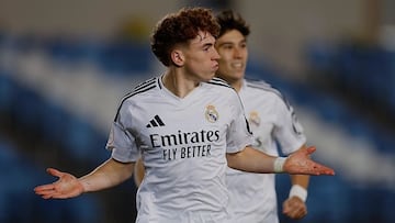 Víctor Muñoz, extremo del Real Madrid Castilla.