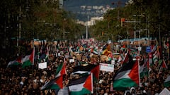 España por Palestina: imágenes de las protestas y el apoyo a la Flotilla