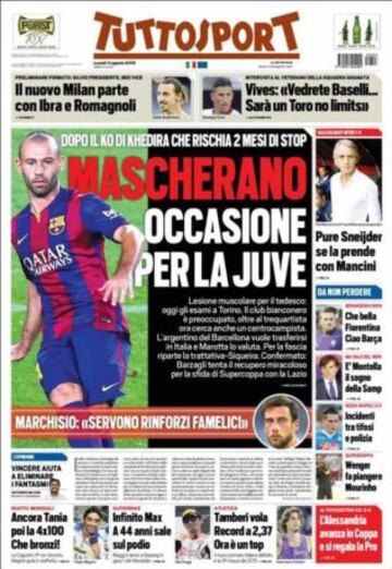 Portadas de la prensa deportiva