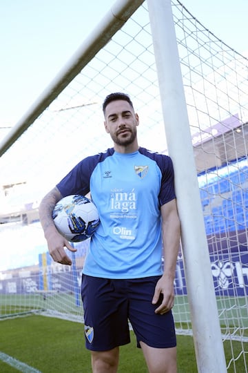 Víctor García en La Rosaleda.