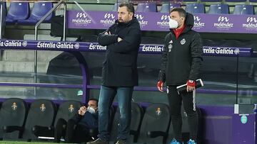 Valladolid. 29/01/2021. PHOTOGENIC/Pablo Requejo. F&uacute;tbol, Estadio Jos&eacute; Zorrilla, partido de La Liga Santander temporada 2020/2021 entre el Real Valladolid y el Huesca. sergio gonzalez