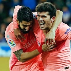 Leo Messi, Luis Suárez y Sergi Roberto se alían para trolear a Carles Aleñá