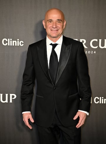 Andre Agassi
 durante la alfombra negra de la ceremonia inaugural de la Laver Cup celebrada en el Uber Arana de Berlin.