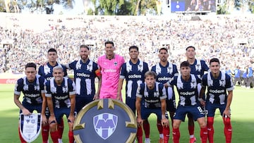 Monterrey team group during the match between CF Monterrey and FC Internazionale Milano as part of Group E to 2025 FIFA Club World Cup, at Rose Bowl Stadium on June 17, 2025 in Pasadena, Los Angeles California, United States.
