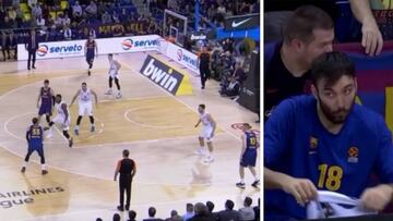 Hace un mate en la cara de Mirotic, le vacila y el crack hace esto en la jugada siguiente